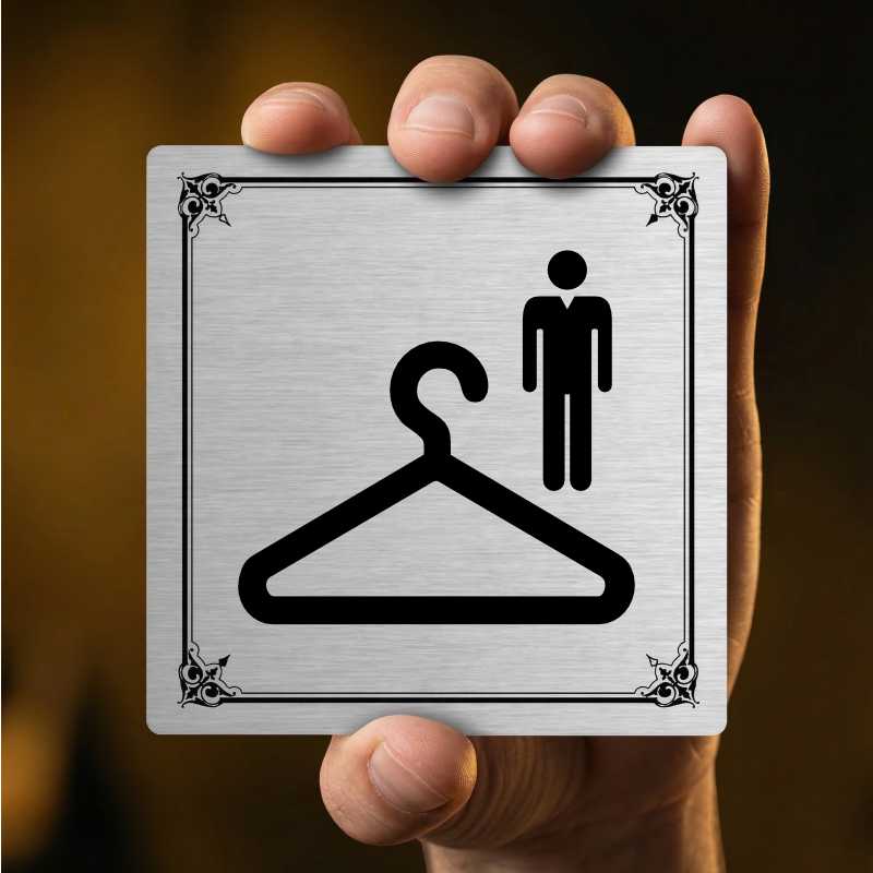 Šatna muži, 100x100mm, bílá, Utah